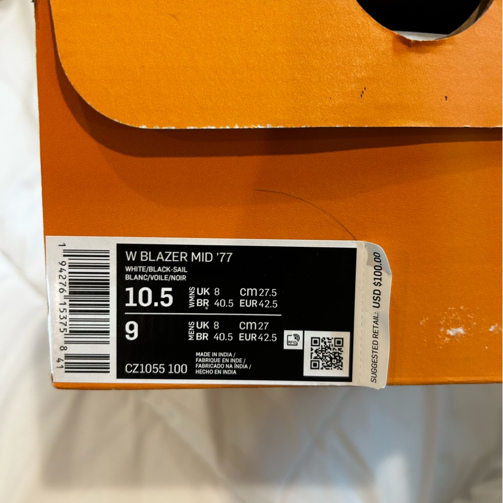 Nike Blazer High Top ‘77 Size 10.5 Women